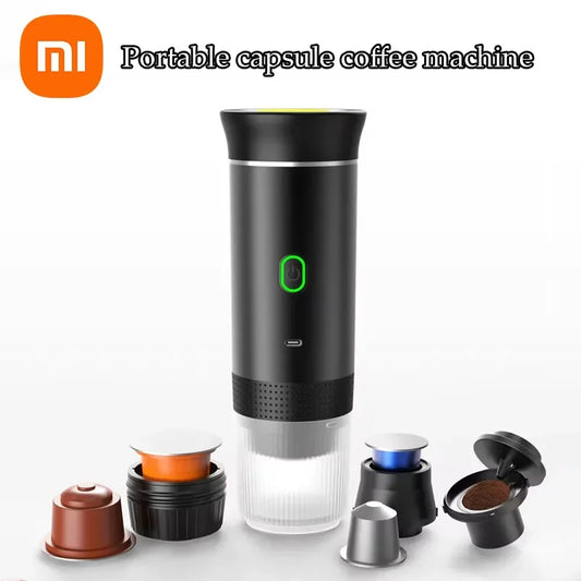 Xiaomi – Machine à café expresso électrique Portable sans fil 3 en 1, pour voiture, maison, Camping, voyage, capsules chauffantes à la vapeur