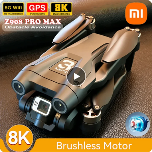 Xiaomi – Drone Z908pro Max, moteur sans balais, double objectif 8k, Gps professionnel, Wifi Fpv, 360 °, évitement actif d'obstacles, avion pliable